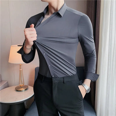 FlexForm™ | Men’s Ultra Stretch Seamless Long Sleeve Dress Shirt
