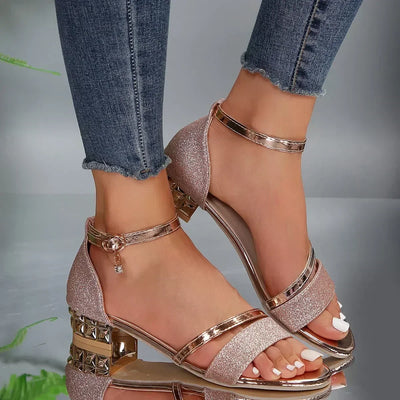 Lauren - Gold Chain Orthopedic Sandals