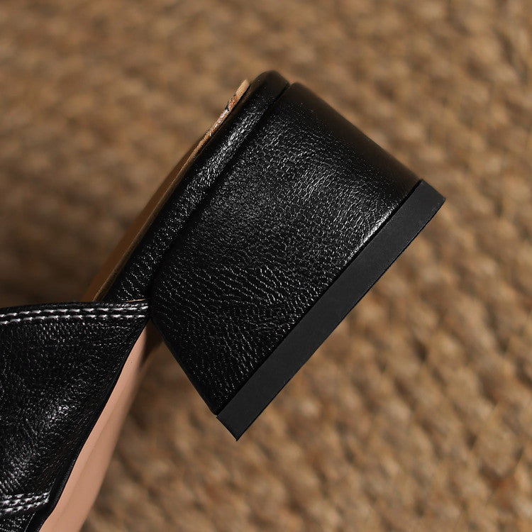 IvoraLuxe™ – Genuine Leather Mules