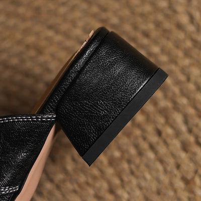 IvoraLuxe™ – Genuine Leather Mules