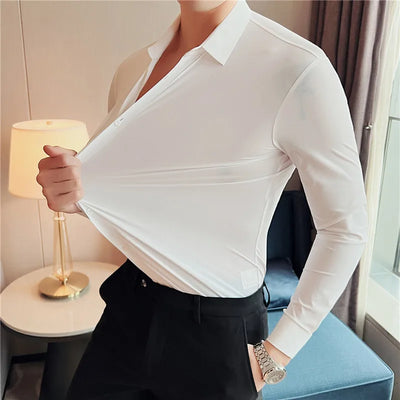FlexForm™ | Men’s Ultra Stretch Seamless Long Sleeve Dress Shirt