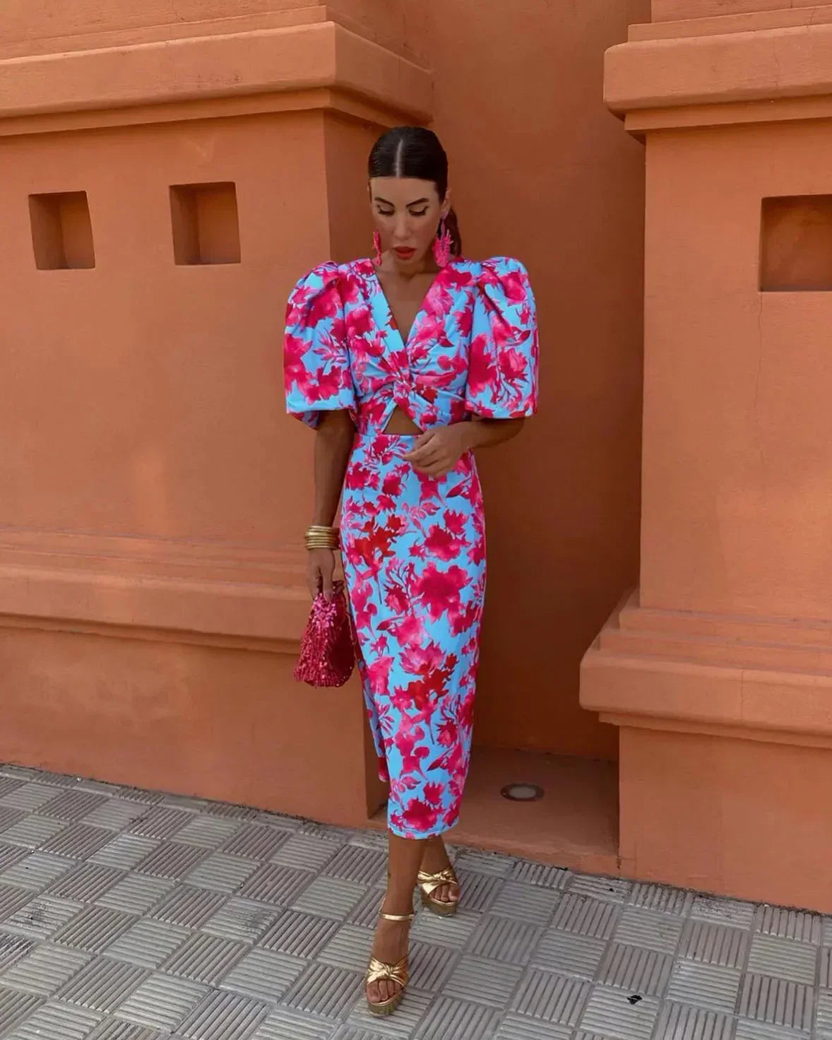 Simona™ | Puff Sleeve Spring Dress