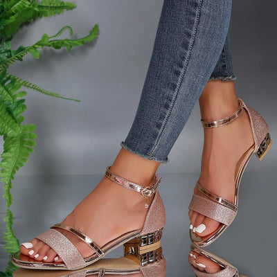 Lauren - Gold Chain Orthopedic Sandals