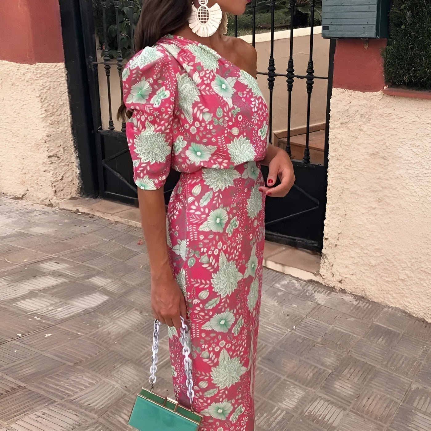 Émilie™ | Flowing Printed Maxi Dress