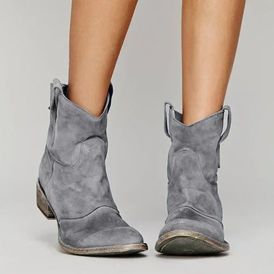 Sia - Retro-Inspired Cowboy Ankle Boots