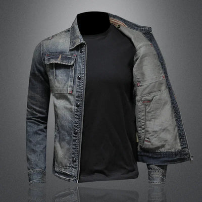 Radeko | Men’s Slim Fit Denim Jacket