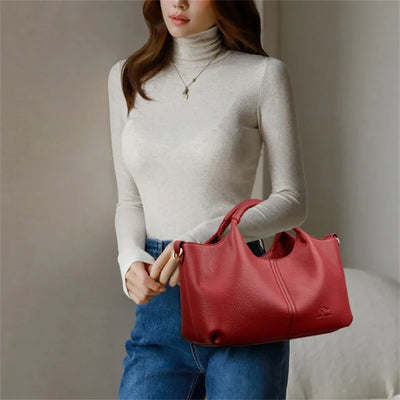 LuxeFlex™ Soft Leather Handbag