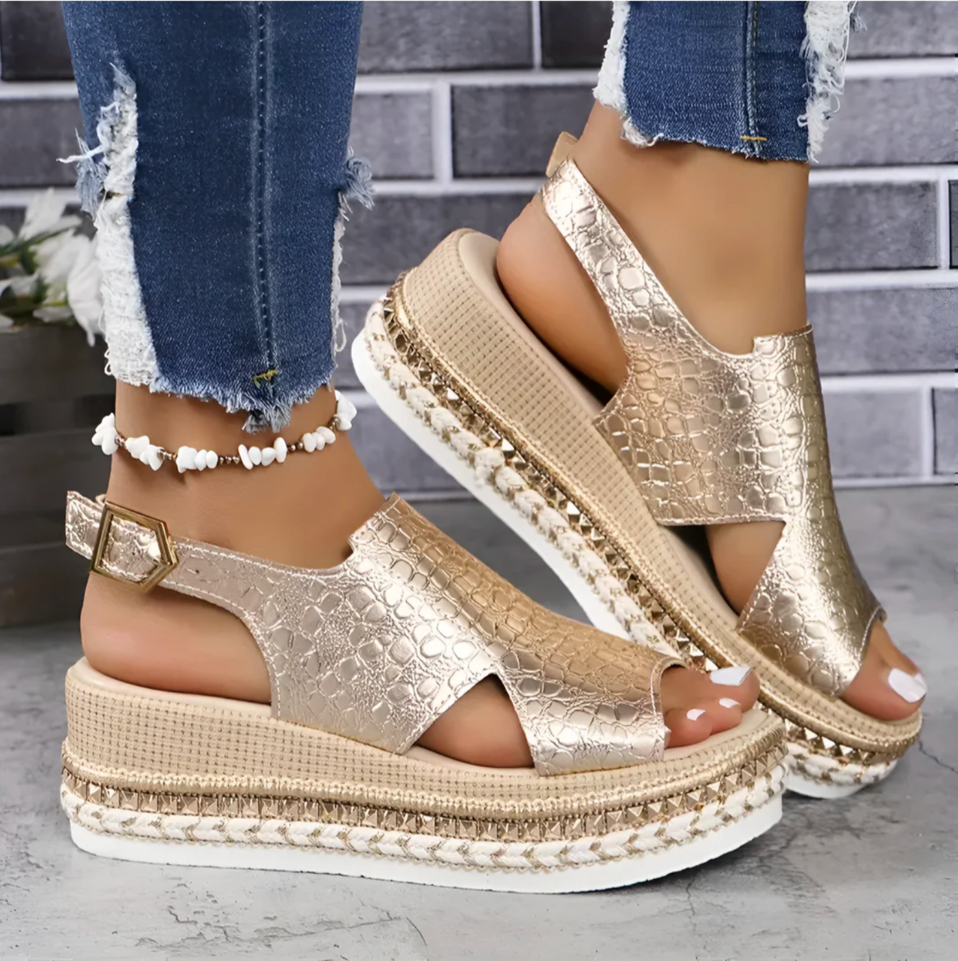 Blythe - Lightweight Wedge Orthopedic Sandals
