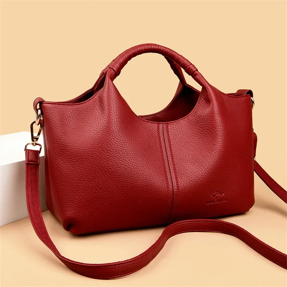 LuxeFlex™ Soft Leather Handbag