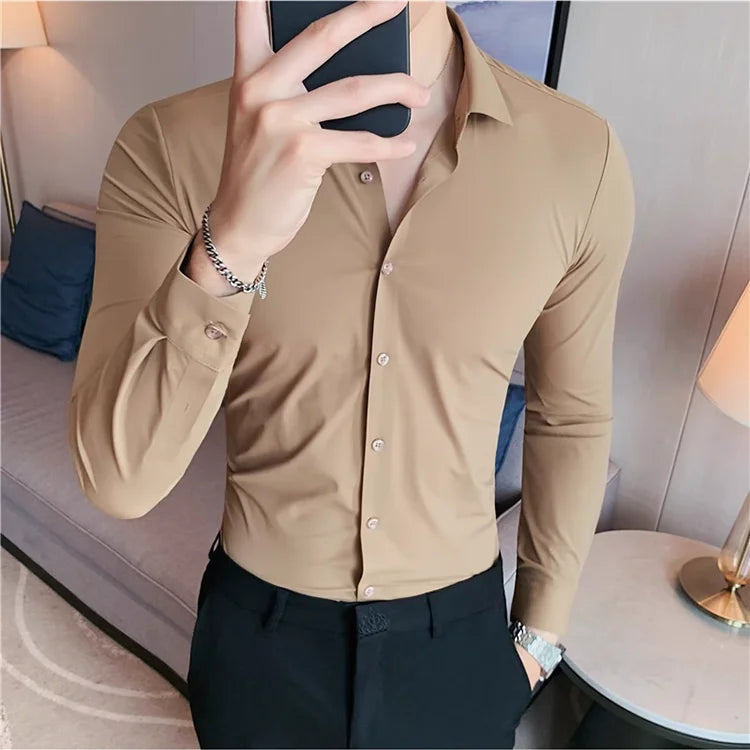 FlexForm™ | Men’s Ultra Stretch Seamless Long Sleeve Dress Shirt