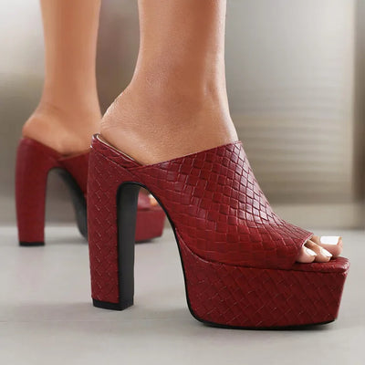 Brooke | Leather Platform Sandals