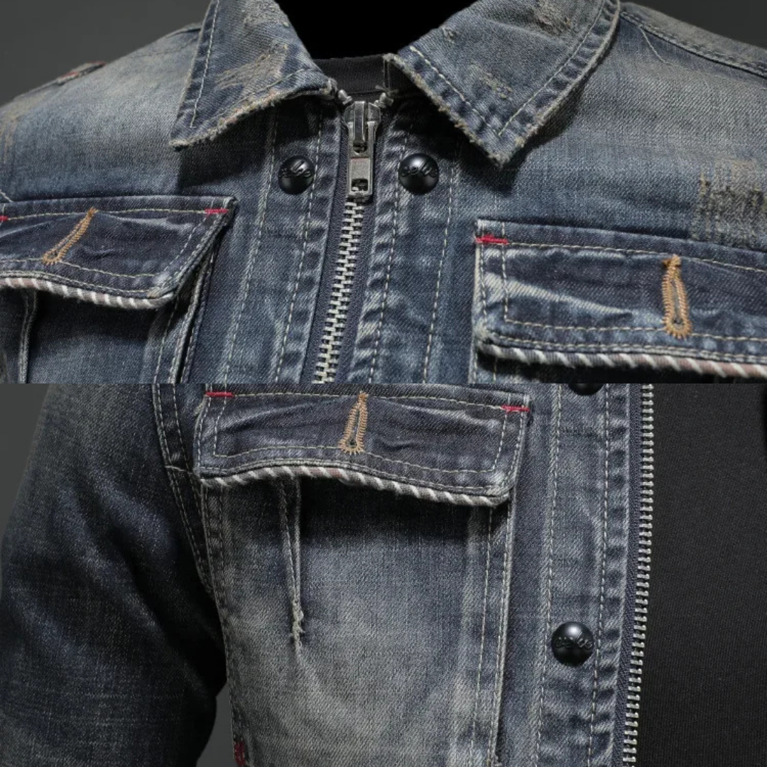 Radeko | Men’s Slim Fit Denim Jacket