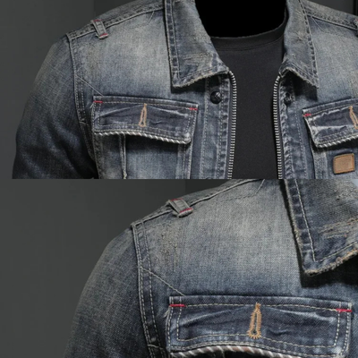 Radeko | Men’s Slim Fit Denim Jacket