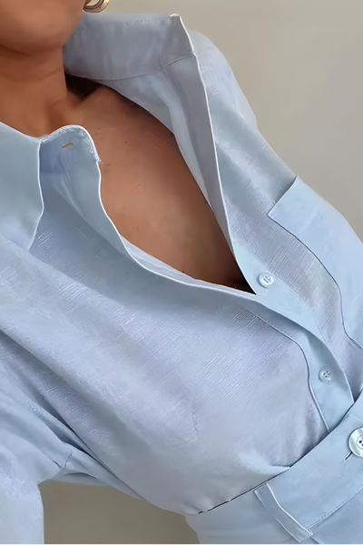 Braylee - Loose Full Sleeve Shirt and Shorts Set