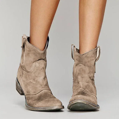 Sia - Retro-Inspired Cowboy Ankle Boots