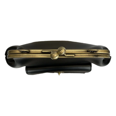 Anna - Chic Leather Bag with Kiss-Lock Closure