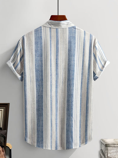 StripoWear™ Men’s Summer Short-Sleeve Shirt