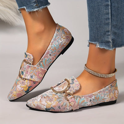 Blossura™ Floral Embroidered Flats
