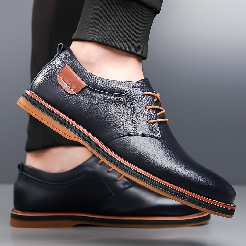 EliteStride™ Cow Faux Leather Dress Shoes