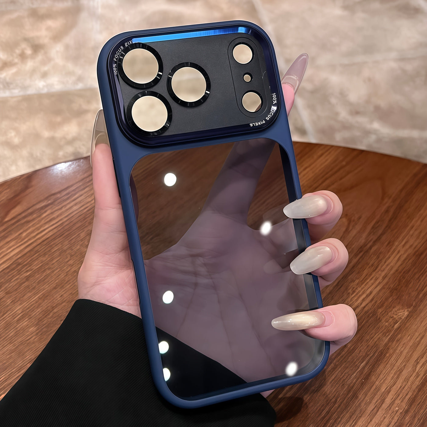 ClearGuard™ Transparent Black iPhone 17 Case