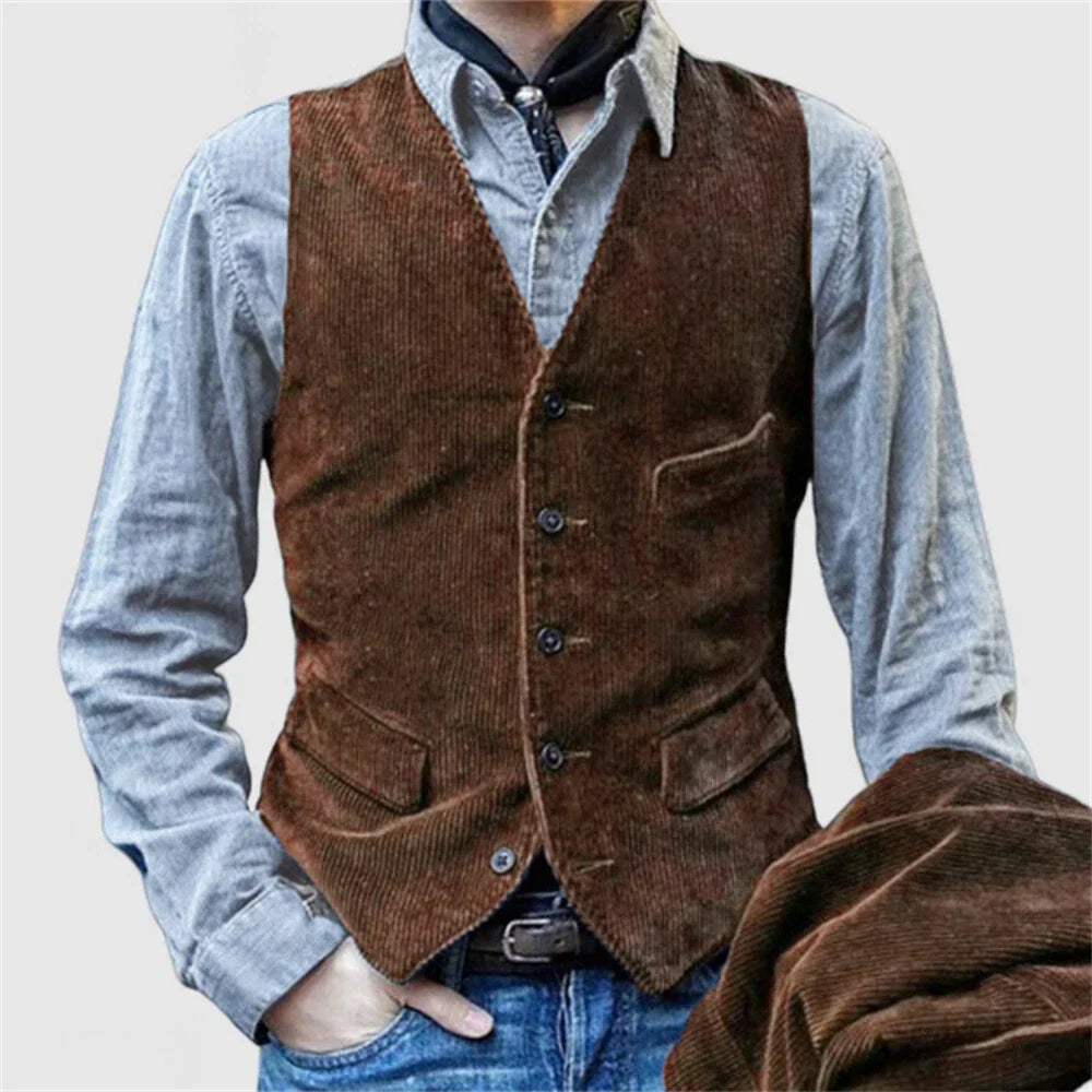Rossi Roma™ | Elegant Vintage Men's Blazer & Vest Set