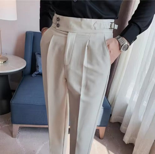 BritVogue™ | Men’s Classic Slim-Fit Business Trousers