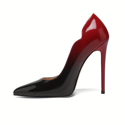 VOABOASY™ Glossy Elegance Stiletto Pumps