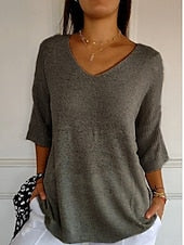 CozyRib™ – Women’s V-Neck Ribbed Knit Pullover