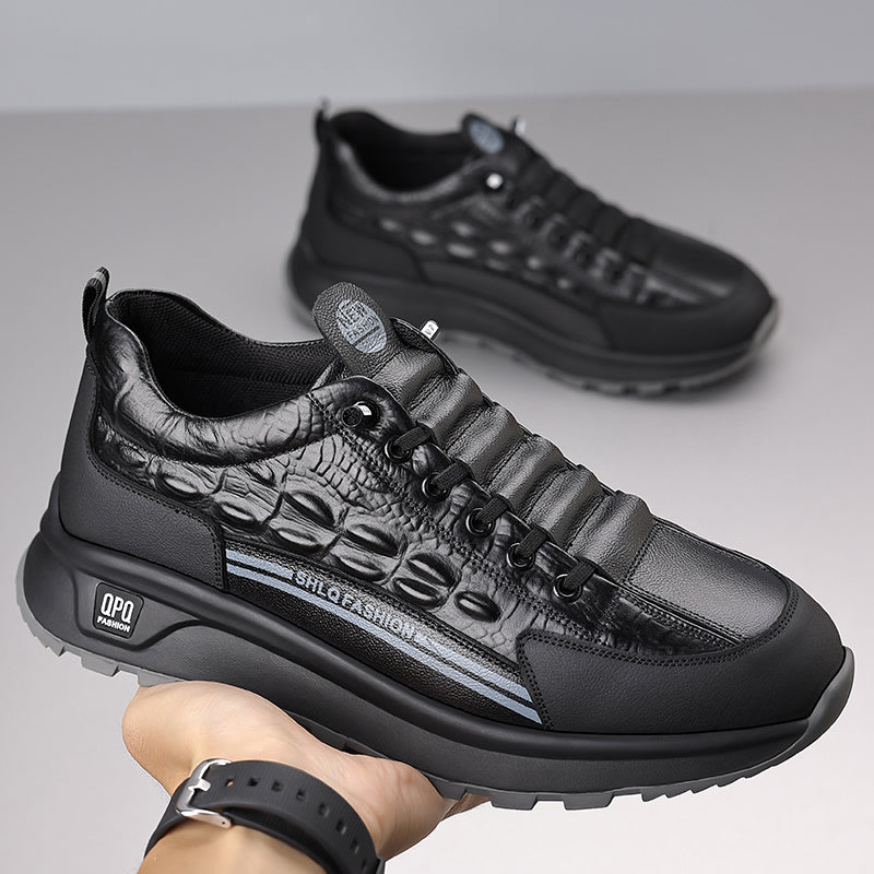 CrocStride™ Leather Sneakers