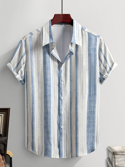 StripoWear™ Men’s Summer Short-Sleeve Shirt
