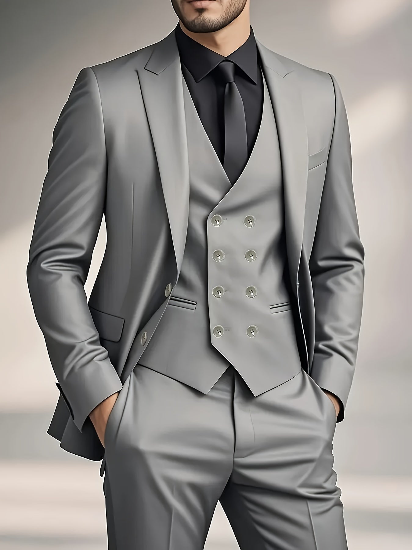 RegalForm™ | Men's 3-Piece Classic Suit Set