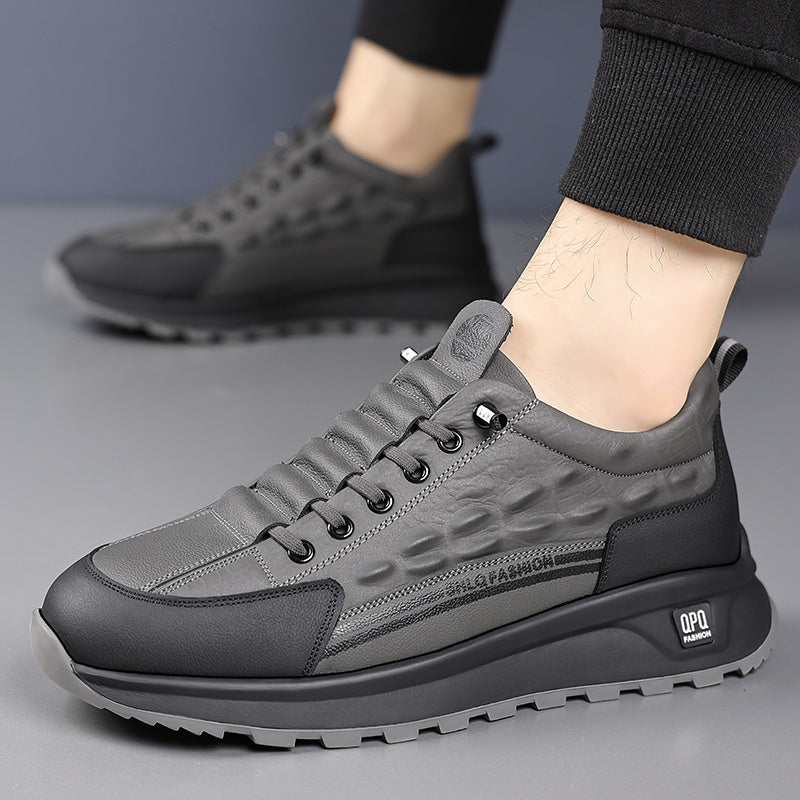 CrocStride™ Leather Sneakers