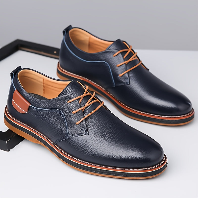 EliteStride™ Cow Faux Leather Dress Shoes