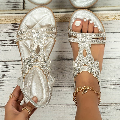 Indira - Sparkle Rhinestone Slingback Sandals