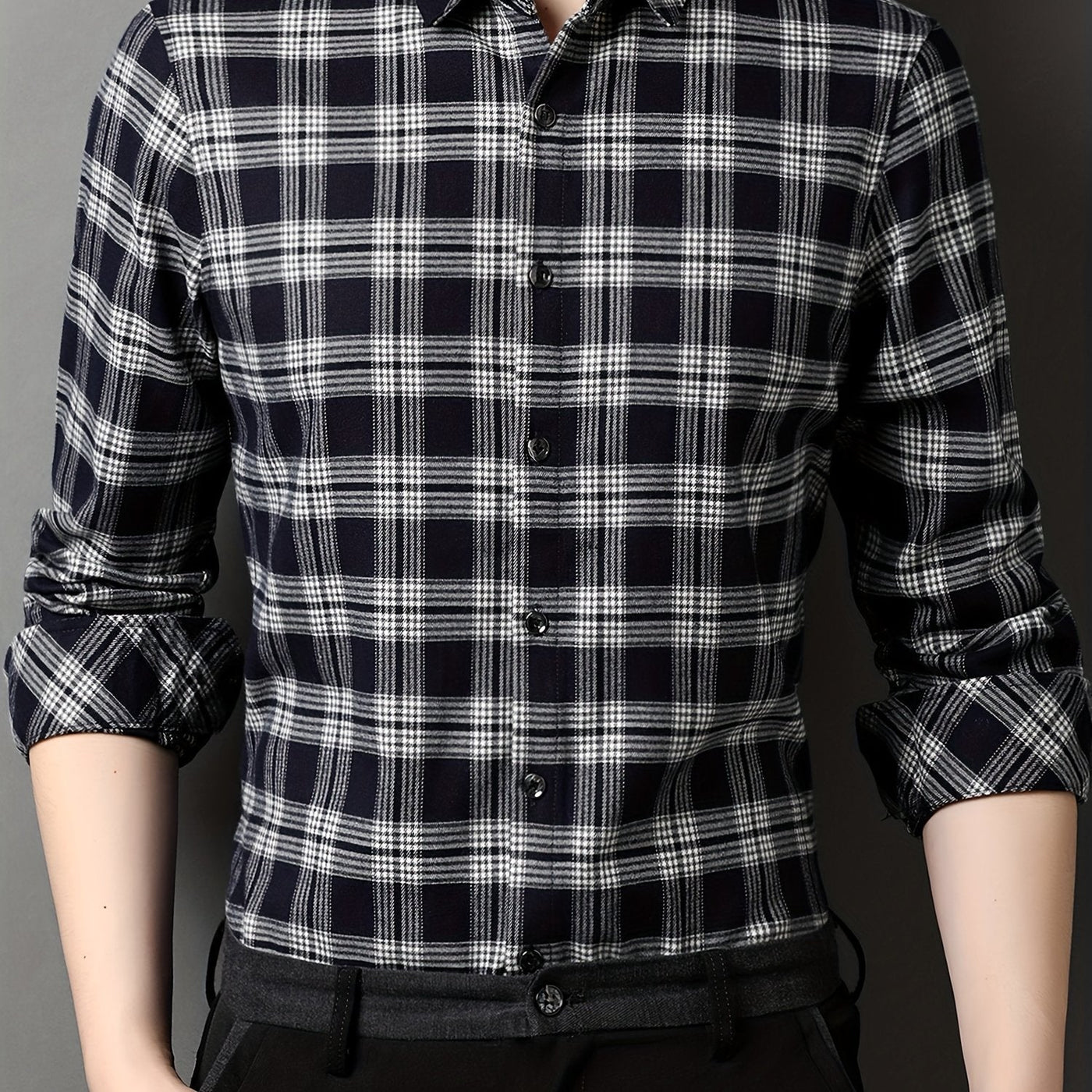 PlaidCraft™ Men’s Long Sleeve Shirt