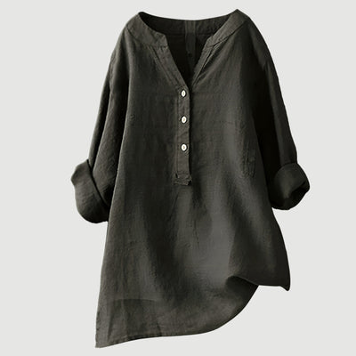 Freja™ – Airy and comfortable linen shirt with buttons