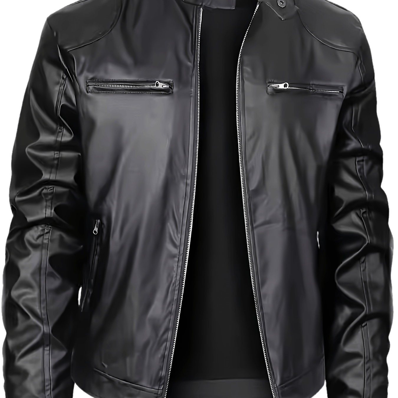 RetroEdge™ Men’s Stand Collar Bomber Jacket