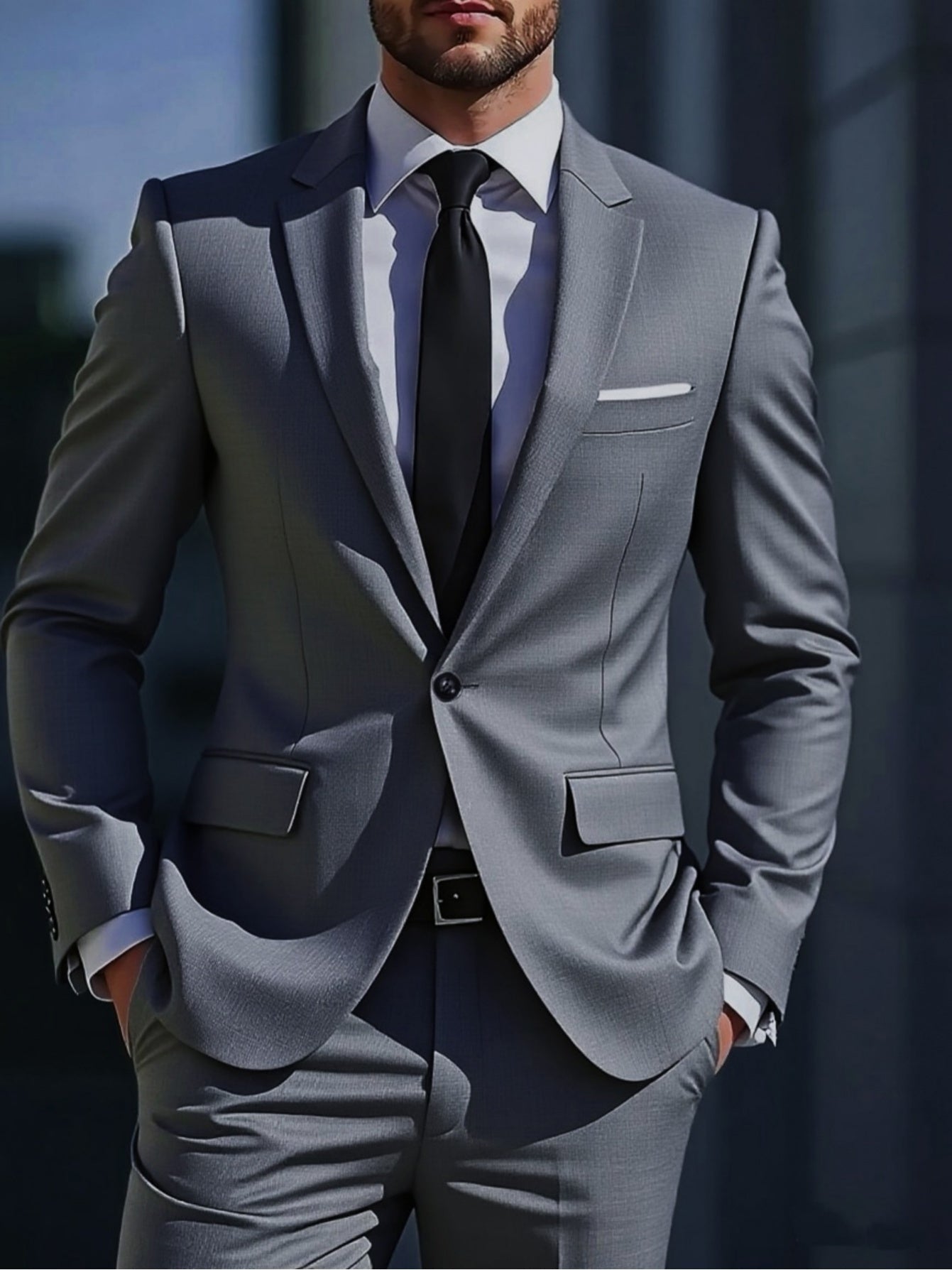 Vercello™ | Men’s 2-Piece Formal Suit Set