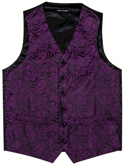 Regalia™ Purple Paisley Jacquard Vest Set