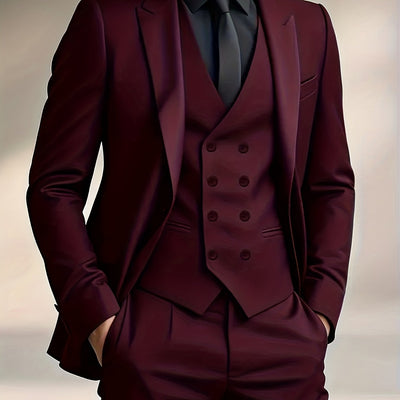 RegalForm™ | Men's 3-Piece Classic Suit Set
