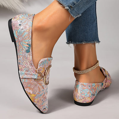 Blossura™ Floral Embroidered Flats