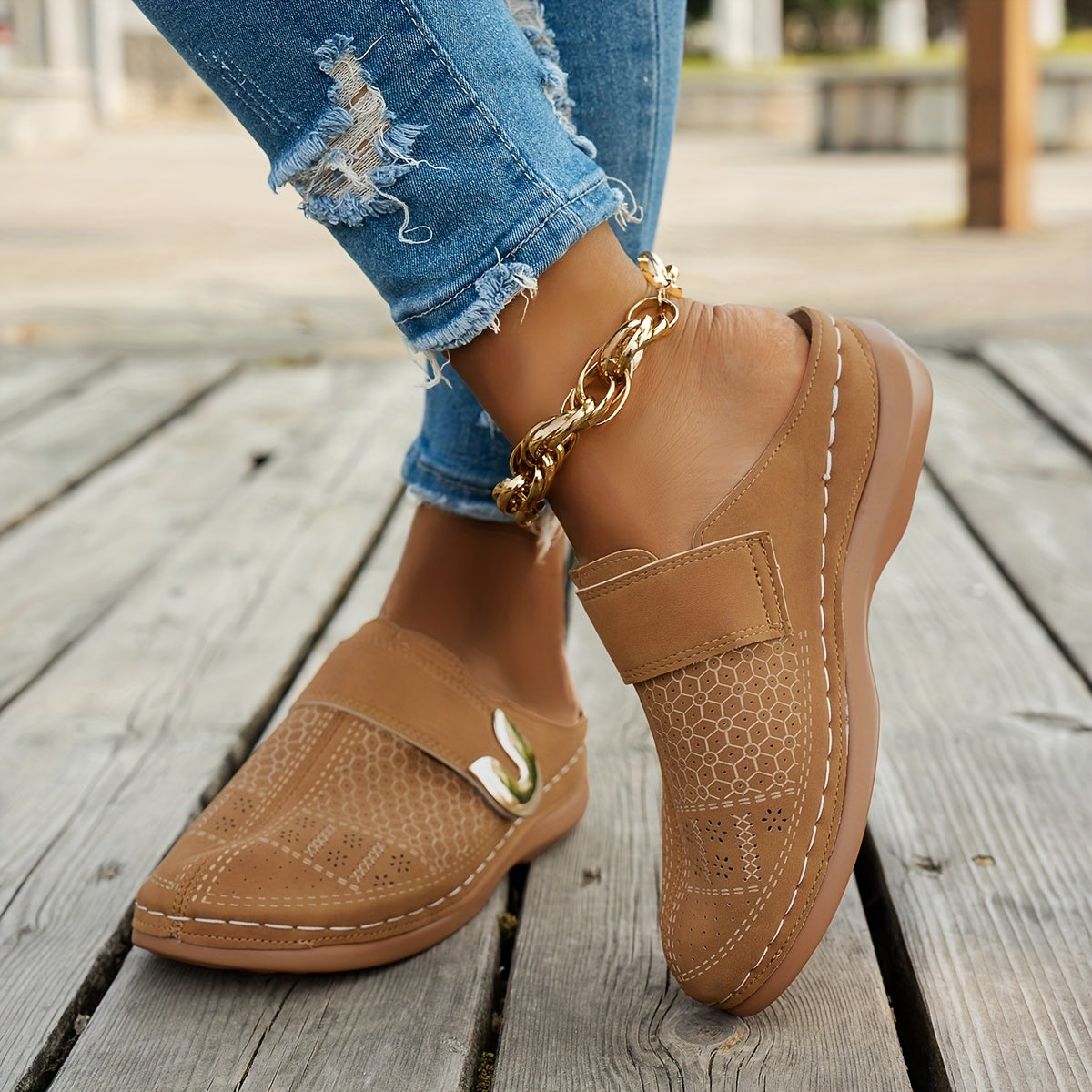 StrideUp™ Casual Wedges