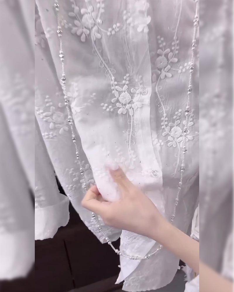 Aureva™ | Embroidered Relax Fit Shirt