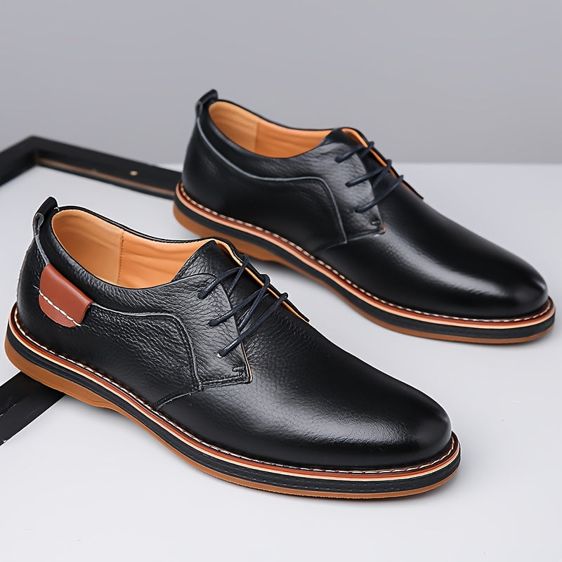 EliteStride™ Cow Faux Leather Dress Shoes