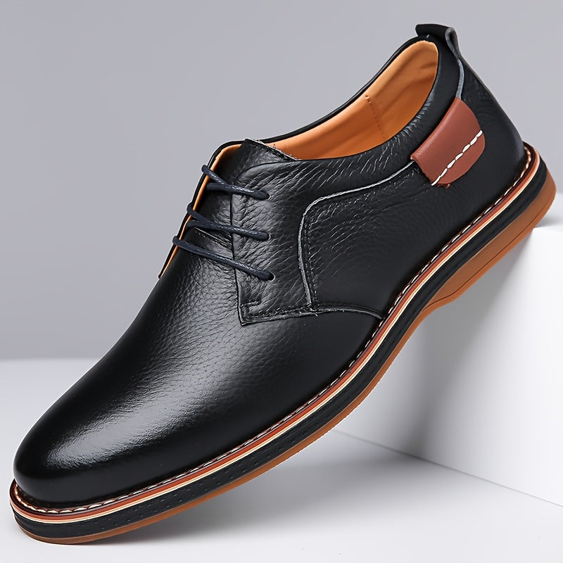 EliteStride™ Cow Faux Leather Dress Shoes