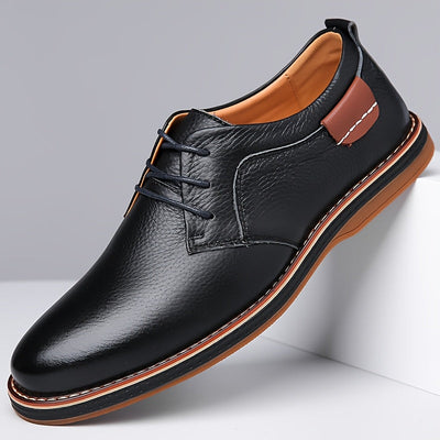 EliteStride™ Cow Faux Leather Dress Shoes
