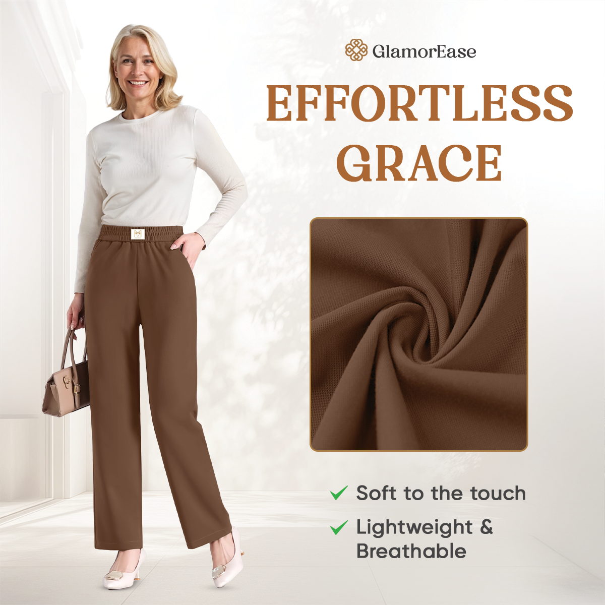 GlamorEase™ High Rise Stretch Pants