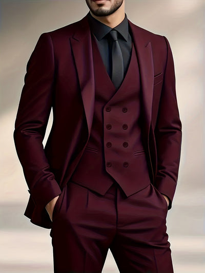 RegalForm™ | Men's 3-Piece Classic Suit Set