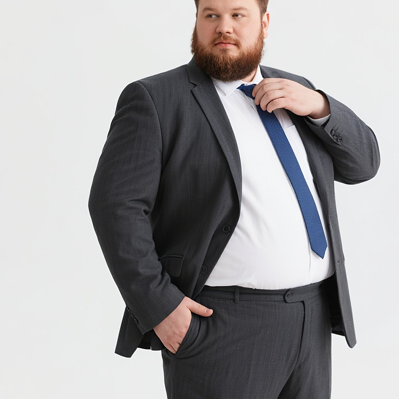 GrandeurForm™ Plus-Size 2-Piece Business Suit