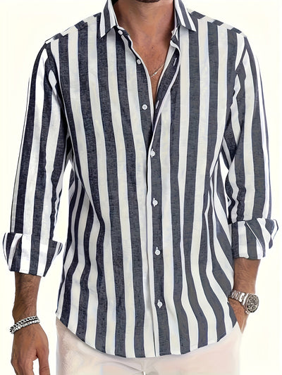 StripeEase™ Men’s Casual Shirt